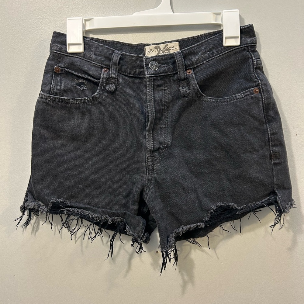 We the free 26 black distressed Jean shorts